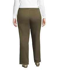 Lands' End Plus Starfish Mid Rise Straight Leg Pants