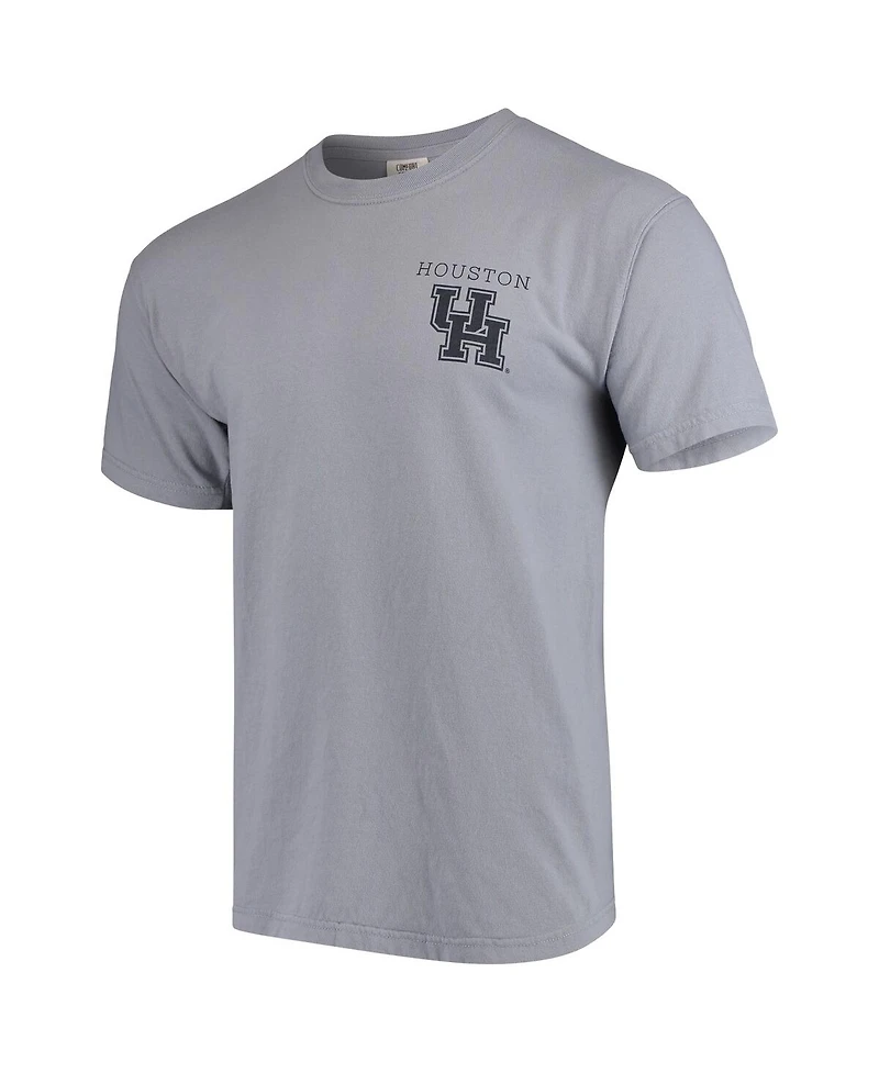 Men's Houston Cougars Comfort Colors Campus Scenery T-shirt - Gray