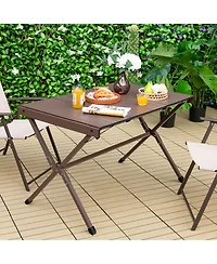 4-6 Person Portable Aluminum Camping Table Lightweight Roll Up Table