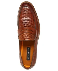 Steve Madden Men's Tarin Woven Vamp Penny Loafer