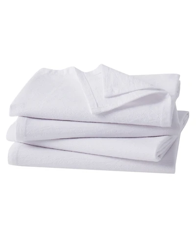 White Flour Sack Kitchen Towel, Set of 4