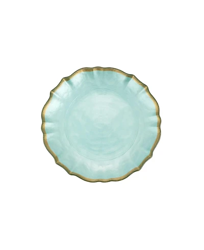Vietri Baroque Glass Cocktail Plate 6" D