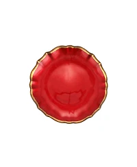 Vietri Baroque Glass Cocktail Plate 6" D