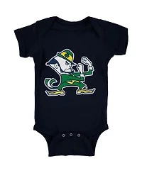 Infant Boys and Girls Navy Notre Dame Fighting Irish Big Logo Bodysuit
