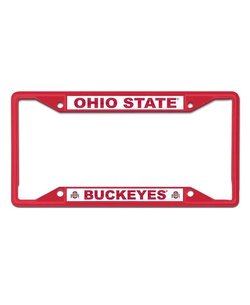 Wincraft Ohio State Buckeyes Chrome Color License Plate Frame