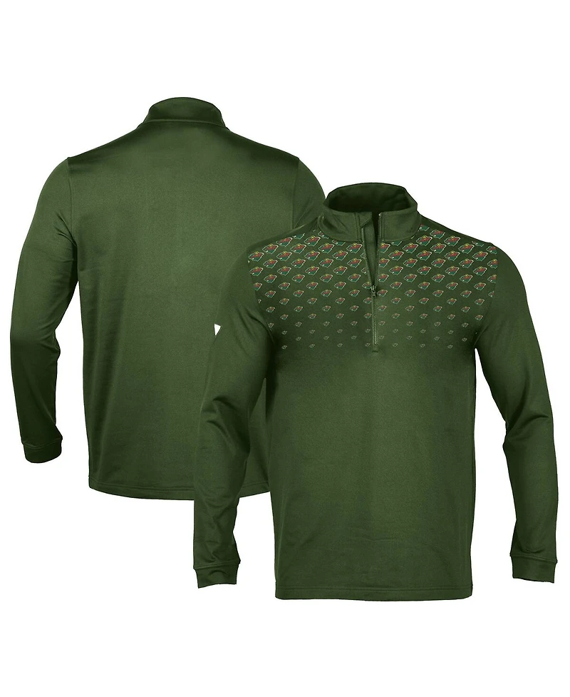 Men's LevelWear Hunter Green Minnesota Wild Nhl x Pga Scout Midlayer Quarter-Zip Pullover Top