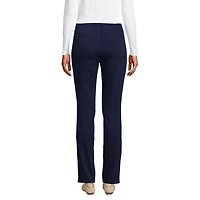 Lands' End Petite Starfish Mid Rise Knit Denim Straight Jeans
