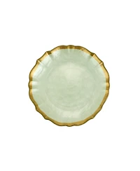 Vietri Baroque Glass Cocktail Plate 6" D