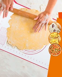 Cheer Collection 2 Pack Dough Pastry Baking Mat, 16" x 24"