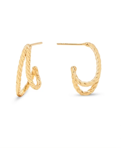 brook & york 14K Gold-Plated Vermeil Chandler Hoops