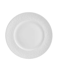 Mikasa Embossed Parchment Bone China 18 Piece Dinnerware Set, Service for 6
