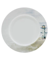Mikasa Seaside Bone China 12 Piece Dinnerware Set, Service for 4