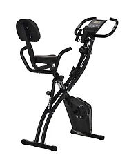 Soozier Folding Exercise Bike w/ Arm Resisce Bands,