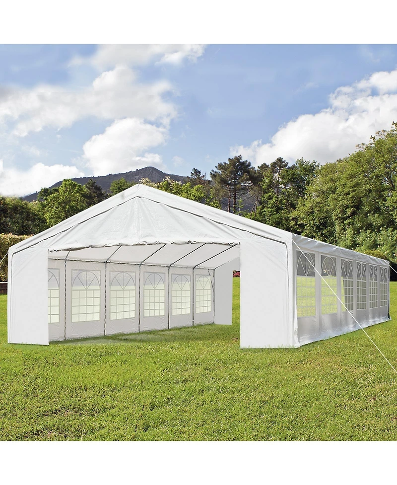 Outsunny 20' x 40' Heavy-duty Large Wedding Tent with Sidewalls,