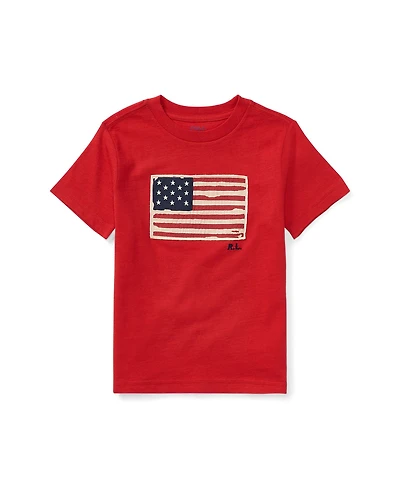 Polo Ralph Lauren Boys' 2-7 Flag Cotton Jersey T-Shirt