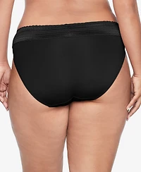 Warners No Pinching Problems Dig-Free Comfort Waist with Lace Microfiber Hi-Cut 5109