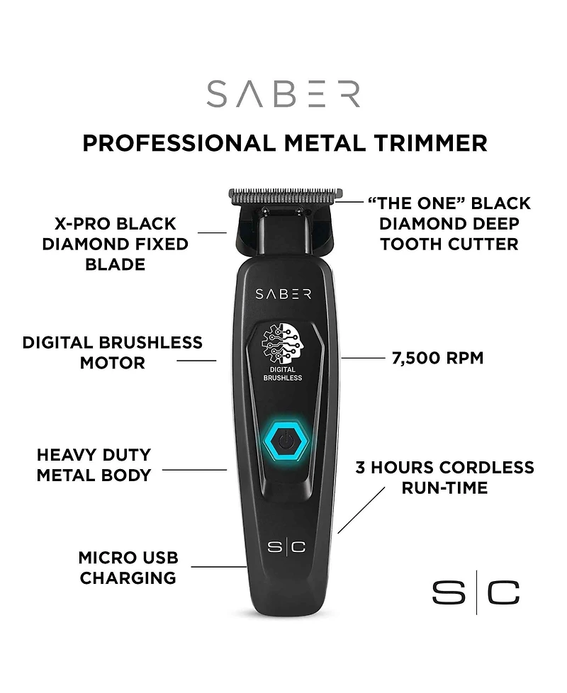 StyleCraft Professional Saber Cordless Professional Hair Trimmer
