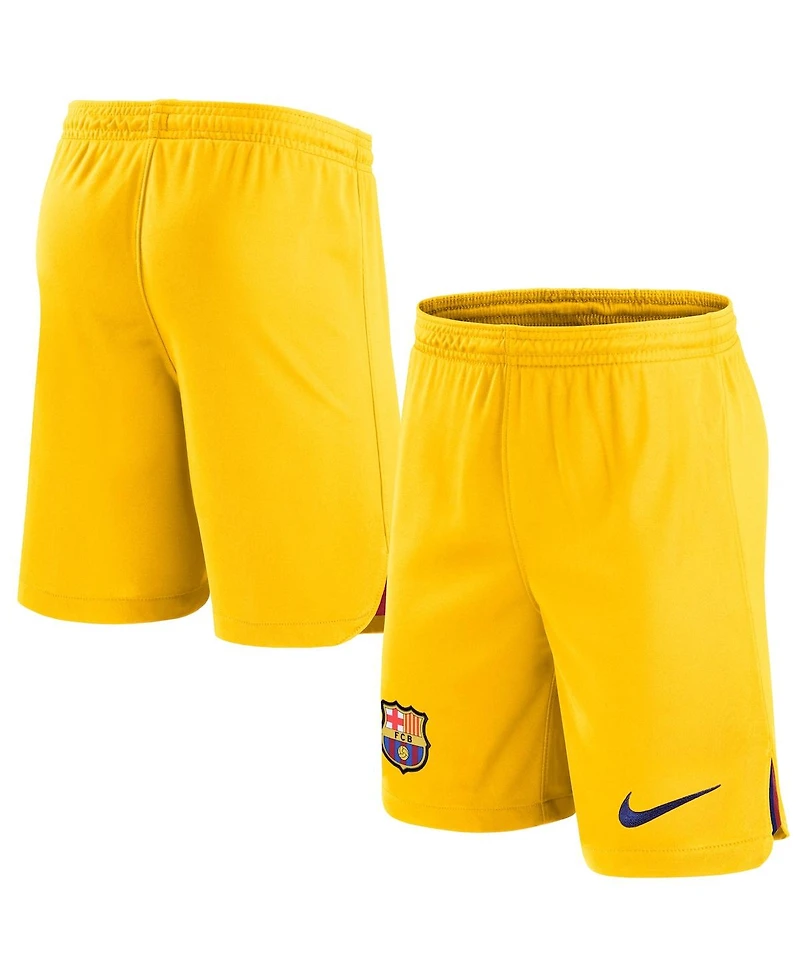 Men's Nike Yellow Barcelona Stadium Fourth Performance Replica Shorts