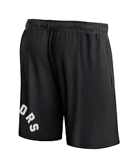 Men's Fanatics Black Toronto Raptors Free Throw Mesh Shorts