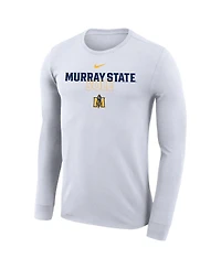 Men's and Women's Nike White Murray St. Racers 2023 On Court Bench Long Sleeve T-shirt