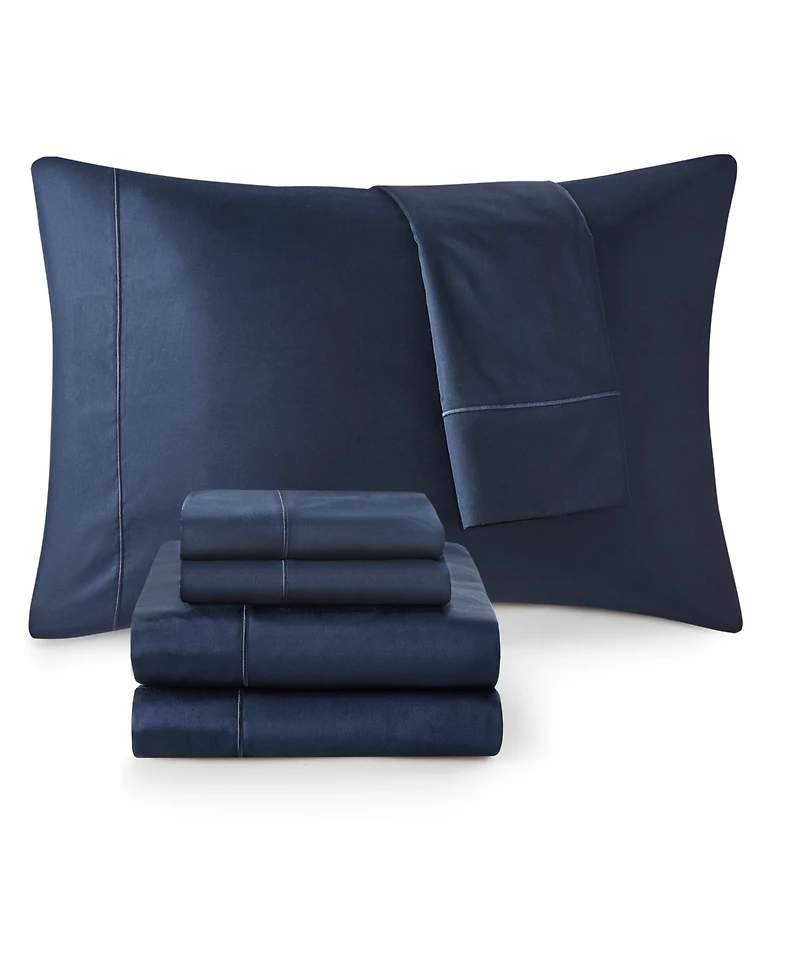 Madison Park 600 Thread Count Pima Cotton Sateen 7-Pc. Sheet Set, Split King