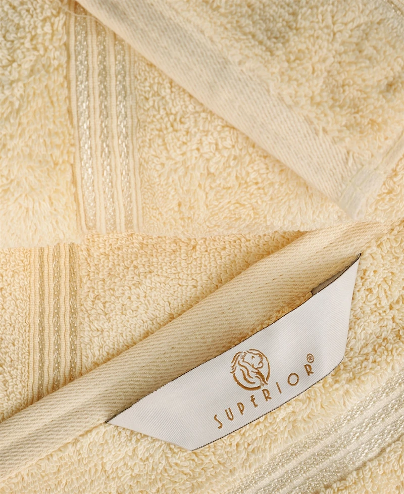 Superior Solid Quick Drying Egyptian Cotton 6 Piece Bath Towel Set