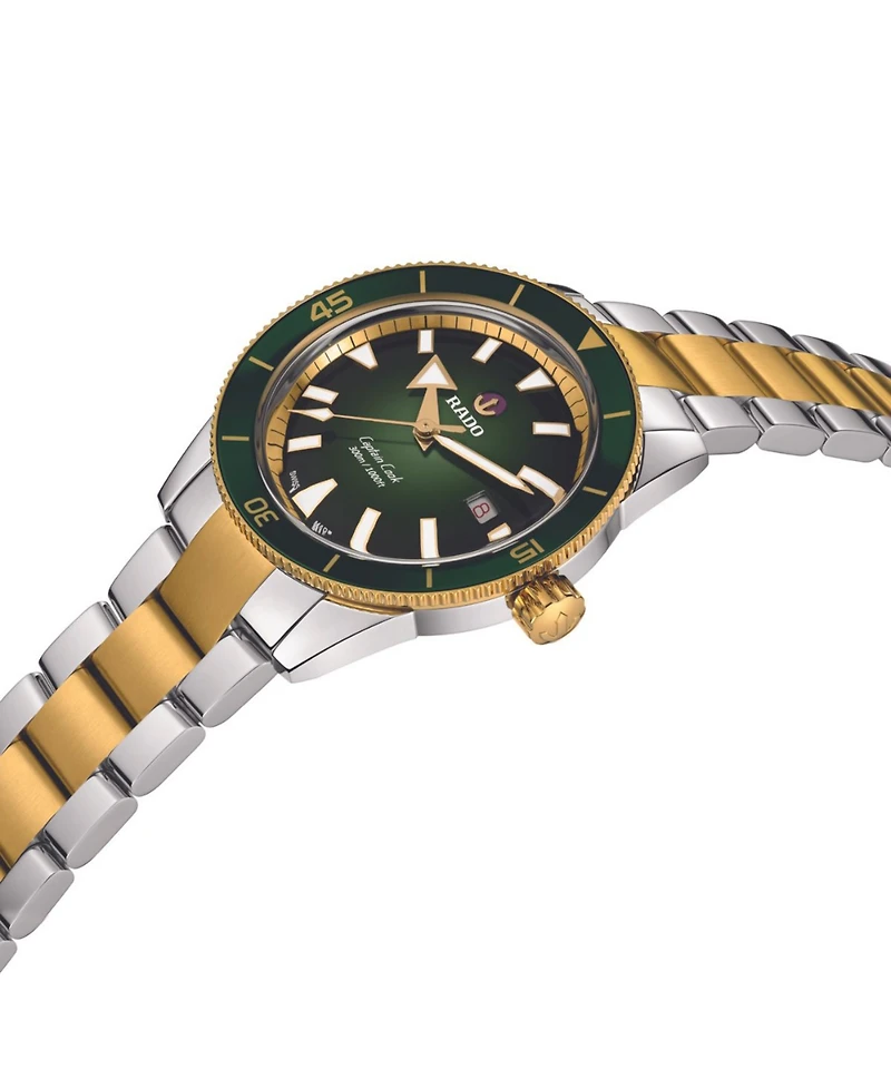Rado Men's Swiss Automatic Captain Cook Two-Tone Stainless Steel Bracelet Watch 42mm