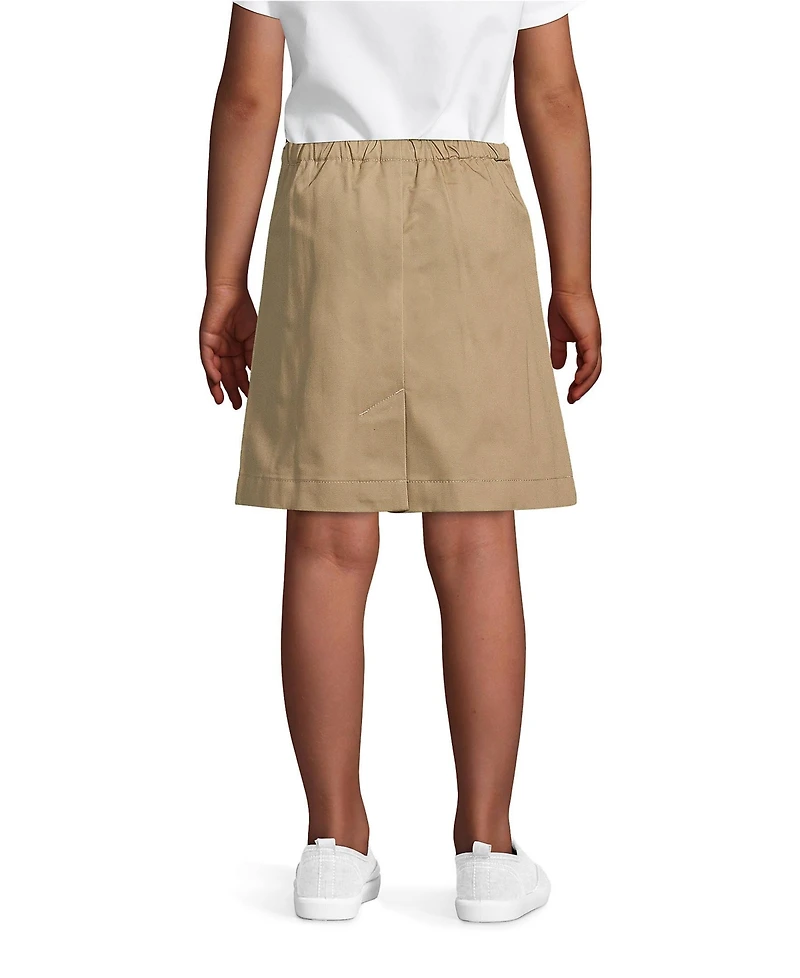 Lands' End Big Girls Plus School Uniform Blend Chino Skort Above Knee