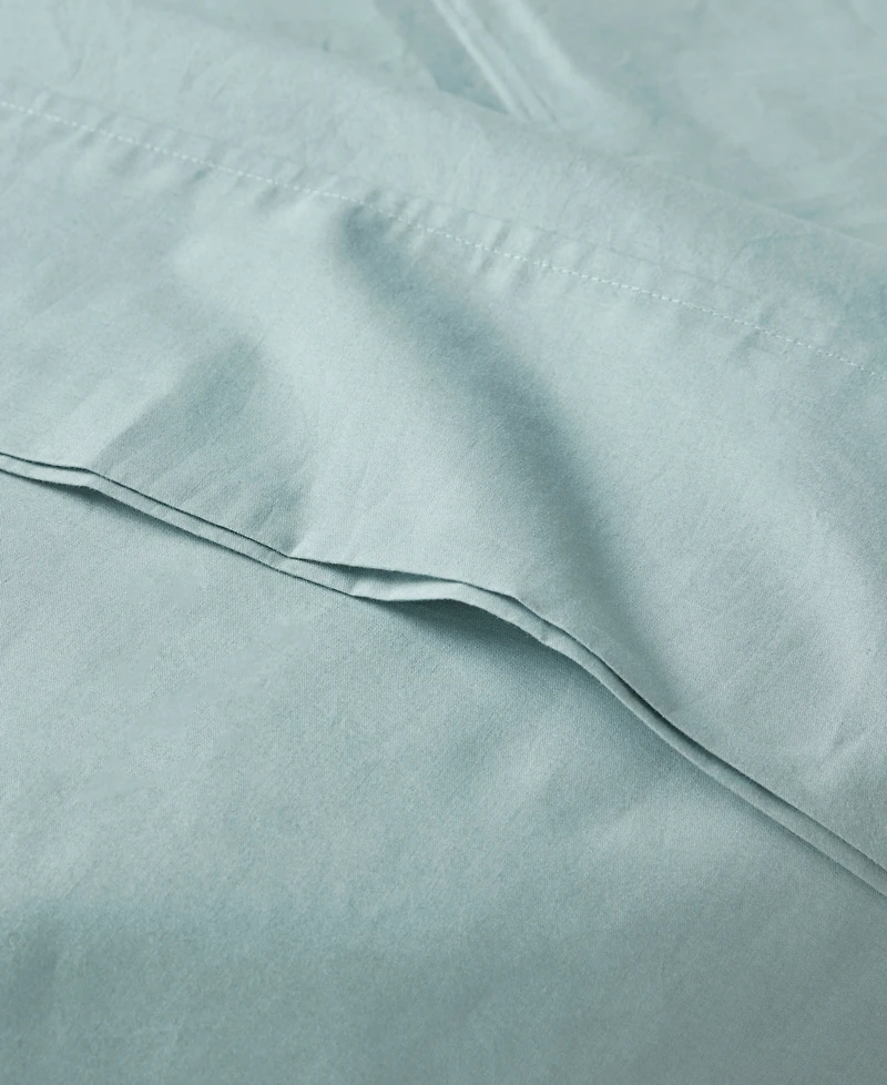 Madison Park Peached Cotton Percale 3-Pc. Sheet Set, Twin