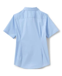 Lands' End Big Girls No Gape Short Sleeve Stretch Shirt