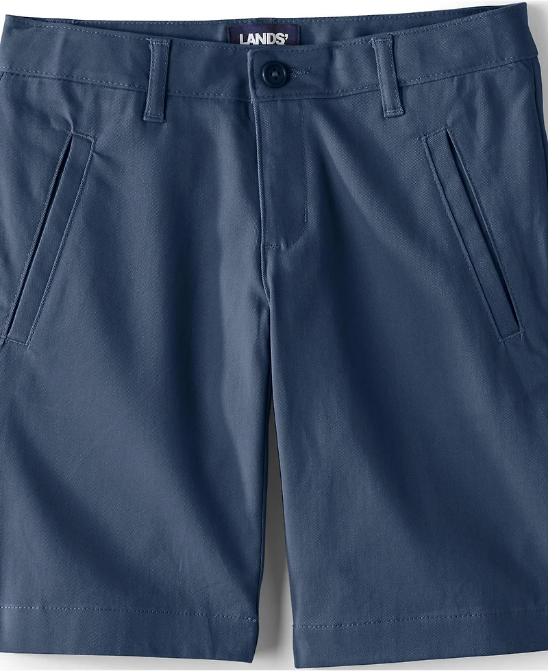 Lands' End Little Girls School Uniform Stretch Chino Bermuda Shorts