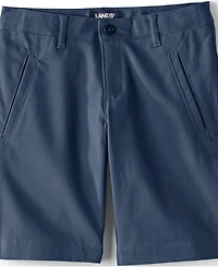 Lands' End Little Girls School Uniform Stretch Chino Bermuda Shorts