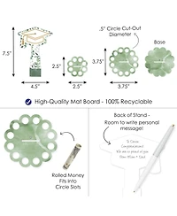 Boho Botanical Graduate Greenery Graduation Party Money Holder Gift Cash Cake