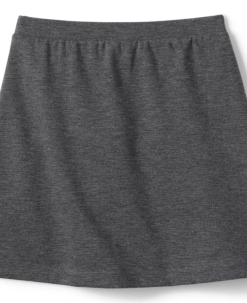 Lands' End Little Girls School Uniform Ponte Button Front Skort Above the Knee
