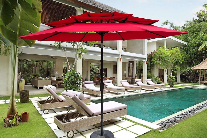 Streamdale 9ft Patio Umbrella with Tilt, Crank, & Vents