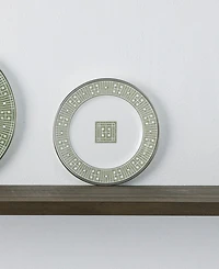 Noritake Infinity Green Platinum 4 Piece Bread Butter/Appetizer Plate Set, Service for 4