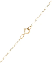 Textured Heart 18" Pendant Necklace in 10k Two-Tone Gold