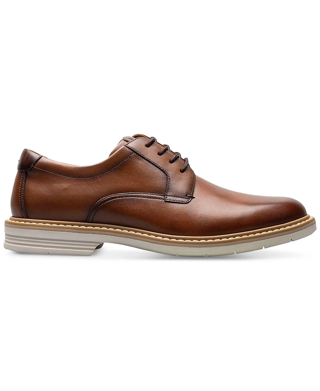 JOSEPH ABBOUD • Cosmo Plain Toe Oxfords Cognac Joseph Abboud Cosmo Leather Plain Toe Oxfords at CoolSprings  main image 2