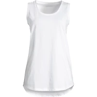 Lands' End Women's Tall Supima Cotton Tunic Tank Top