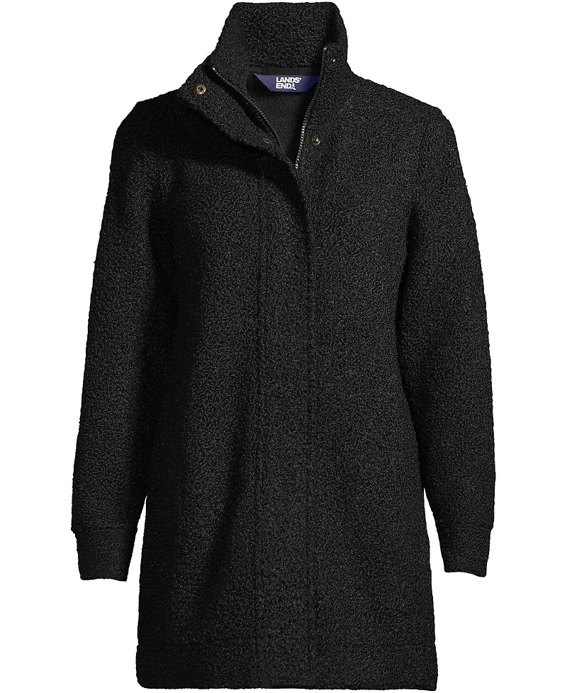 Lands' End Women's Boucle Fleece Coat