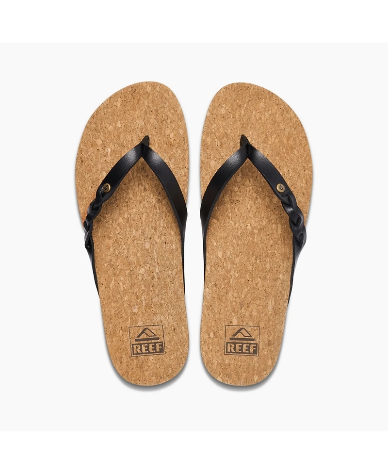 Reef Women's Cushion Court Twist Flip Flop Sandal