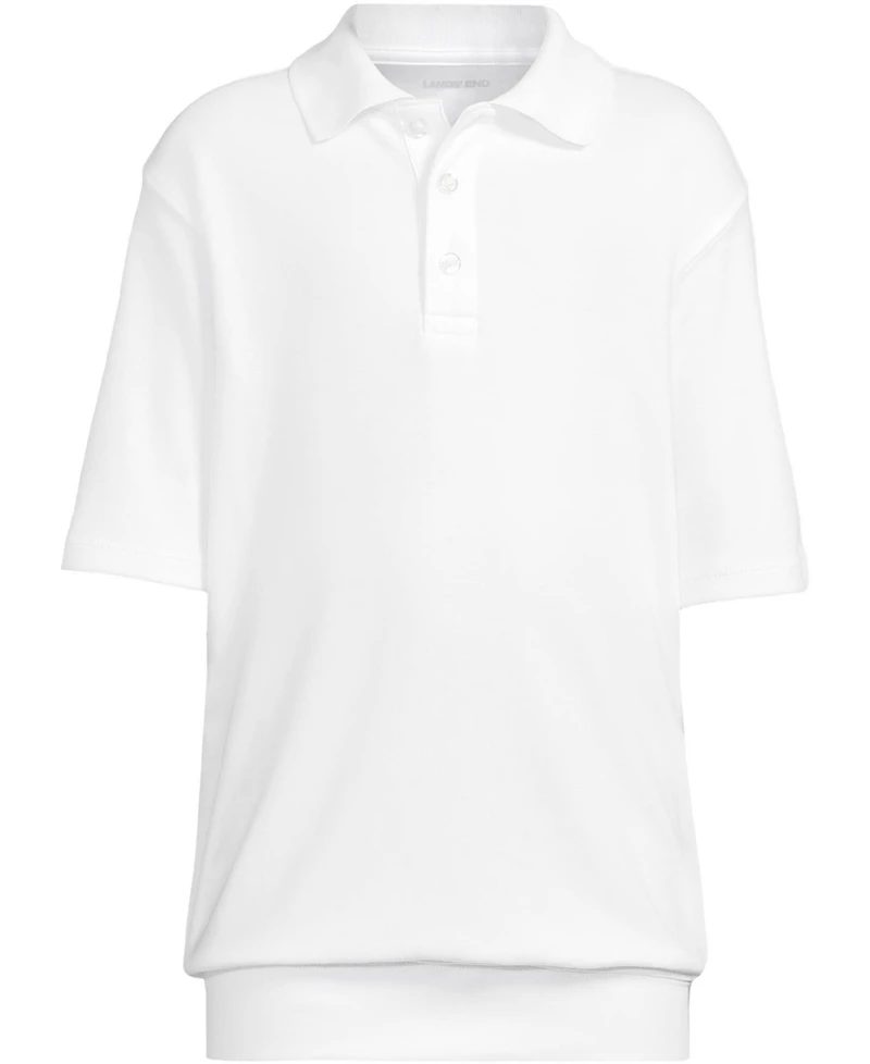 Lands' End Girls Short Sleeve Banded Bottom Polo Shirt
