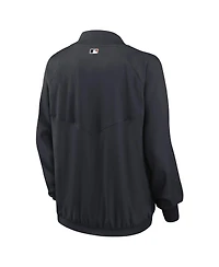 Women's Nike Navy Detroit Tigers Authentic Collection Team Raglan Performance Full-Zip Jacket