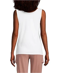 Lands' End Women's Tall Cotton Tank Top