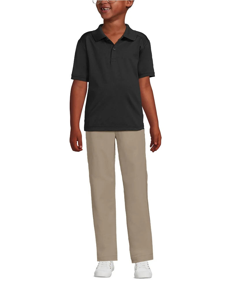 Lands' End Girls Short Sleeve Rapid Dry Polo Shirt