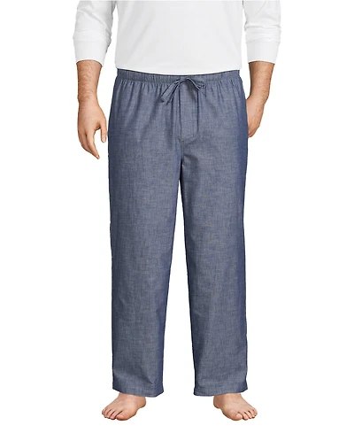Lands' End Big & Tall Poplin Pajama Pants