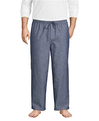 Lands' End Big & Tall Poplin Pajama Pants