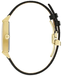 Bulova Men's Frank Lloyd Wright Dana-Thomas House Black Leather Strap Watch 30x47mm