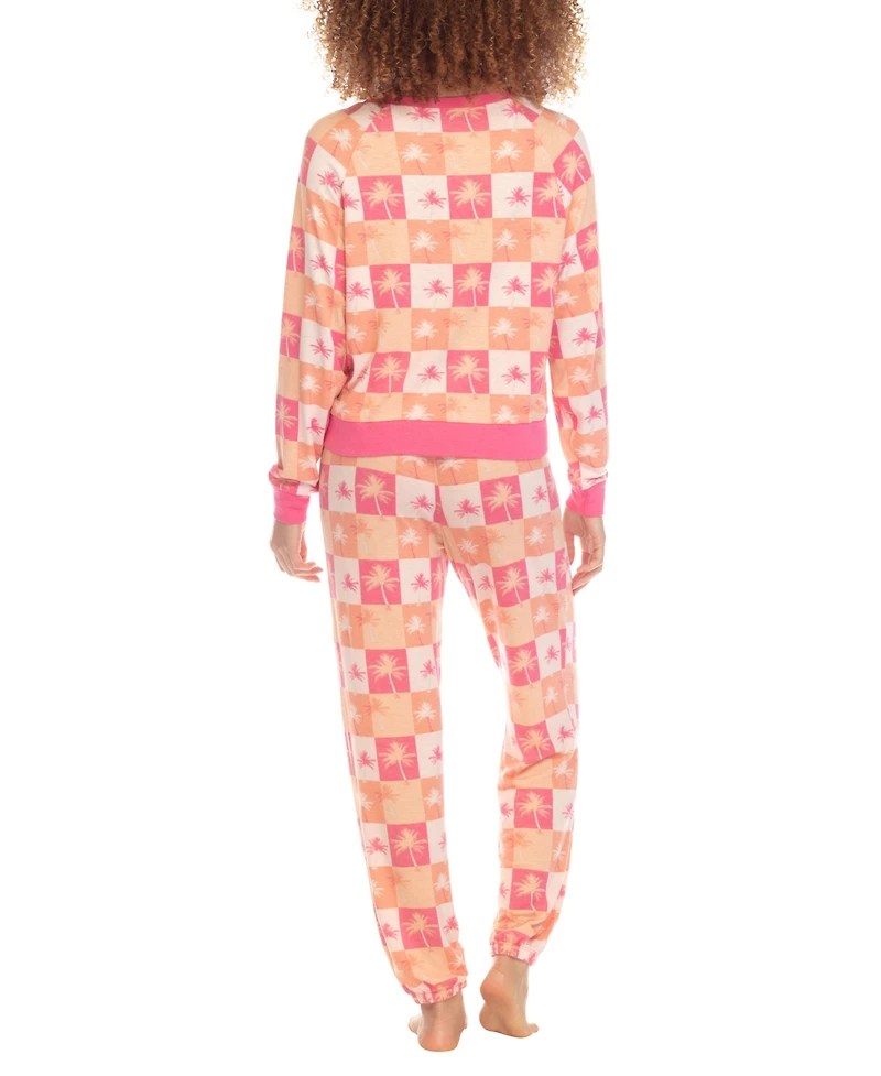 Honeydew Women's Printed Brushed Jersey Lounge Set