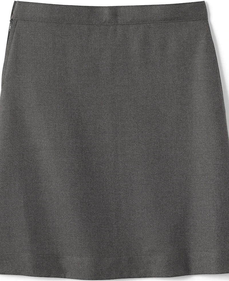 Lands' End Big Girls Plus School Uniform Solid A-line Skirt Below the Knee